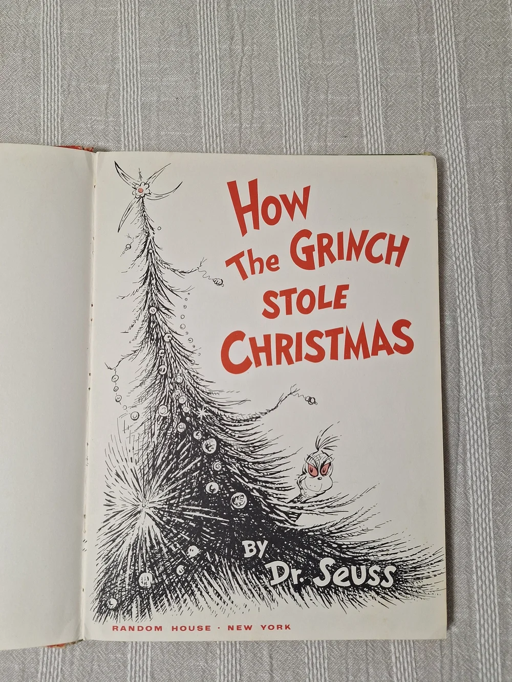 How the Grinch Stole Christmas HC by Dr. Seuss 1st Edition Later Printing 1957